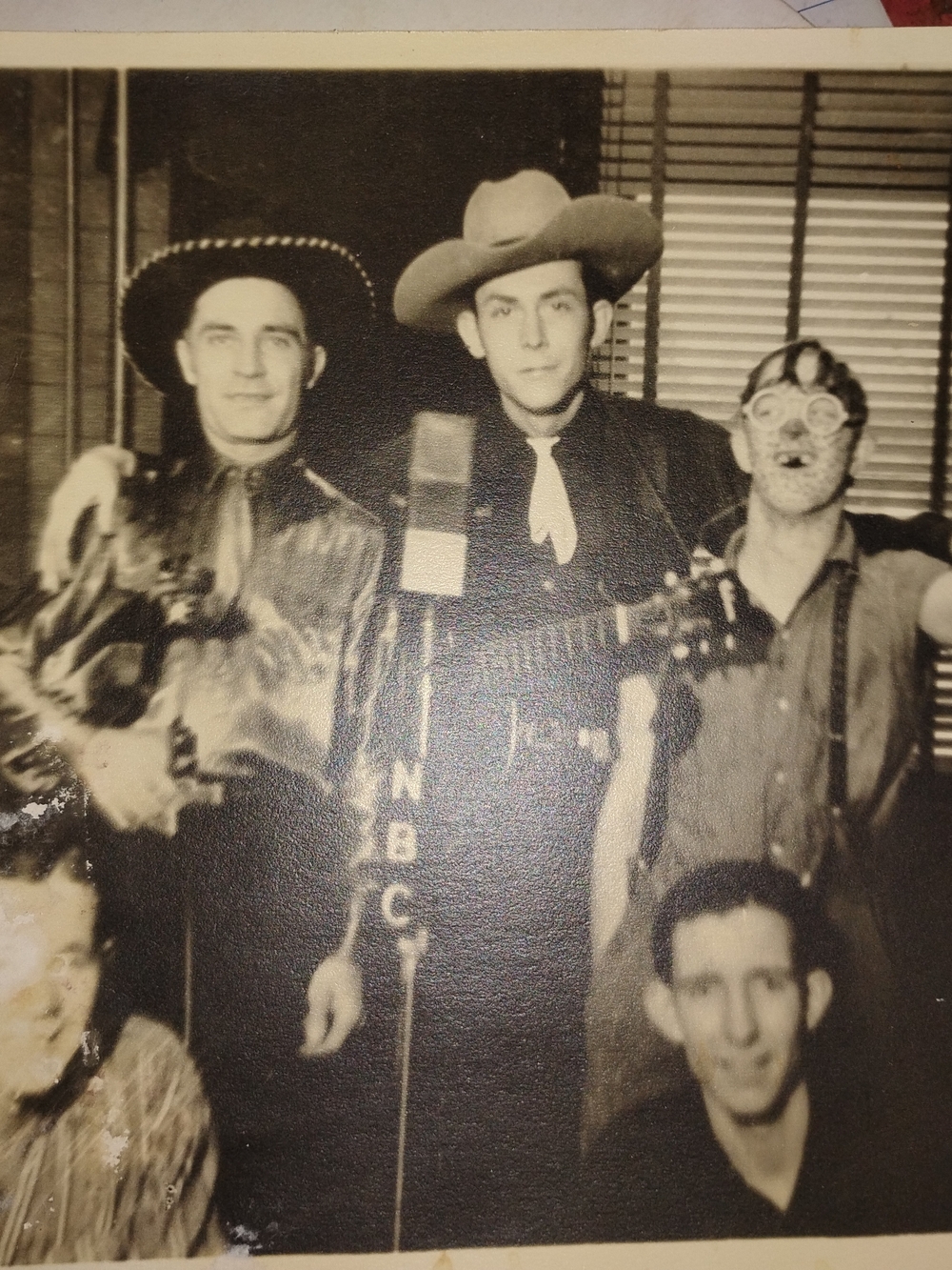 Antique Original Vintage Black and White Photo of Hank Williams Original Band